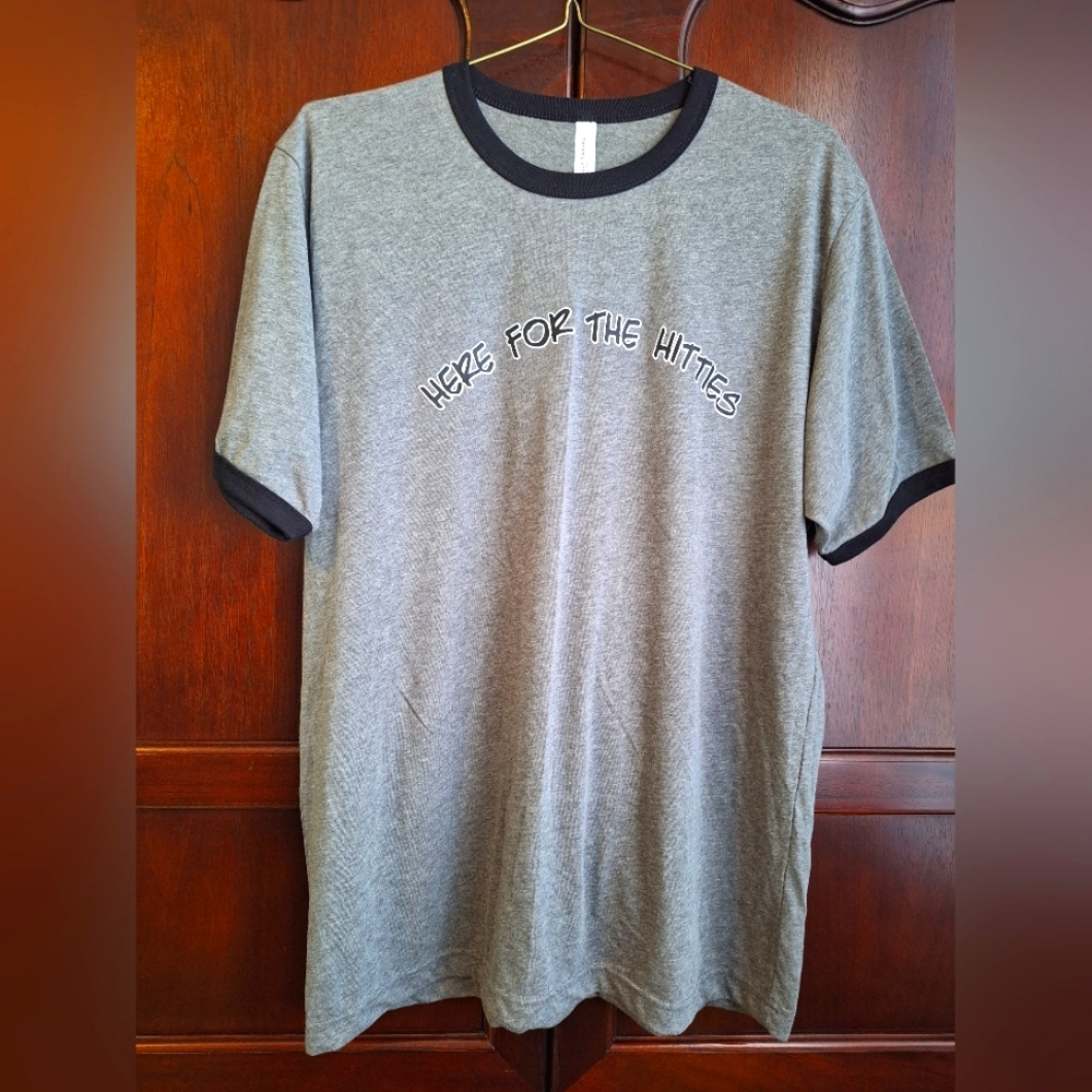 "Here for the Hitties" Heather Grey tshirt Harry Styles size XL
